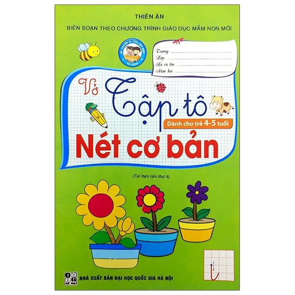 Vở Tập Tô Nét Cơ Bản (Dành Cho Trẻ 4-5 Tuổi)
