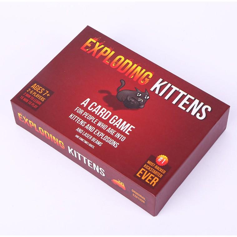 Mèo Nổ - Exploding Kittens-Thẻ Bài mèo nổ cảm tử Exploding Kittens Boardgame