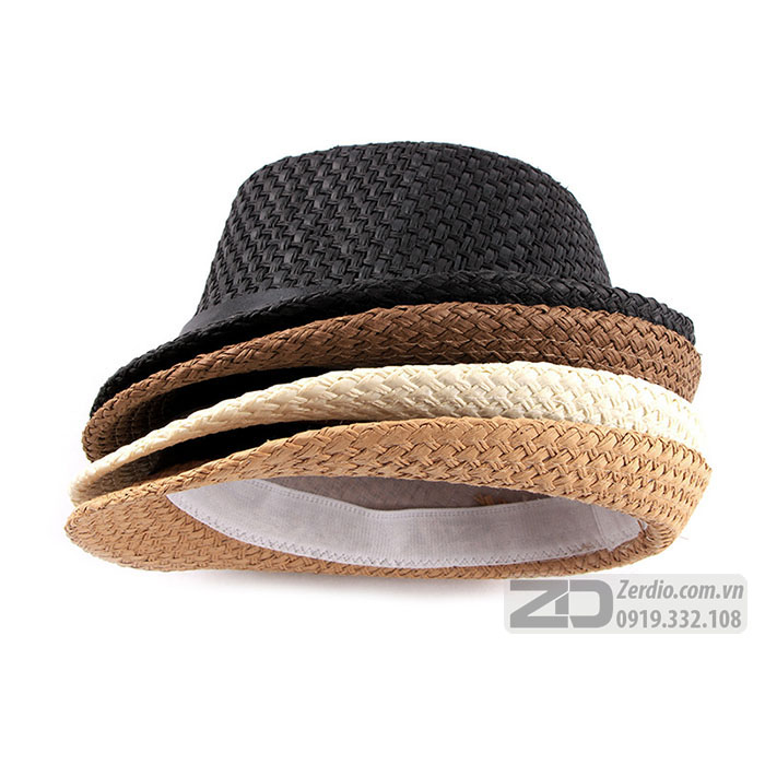 Mũ phớt, Nón cao bồi Fedora đan, thắt da cực chất cho nam và nữ