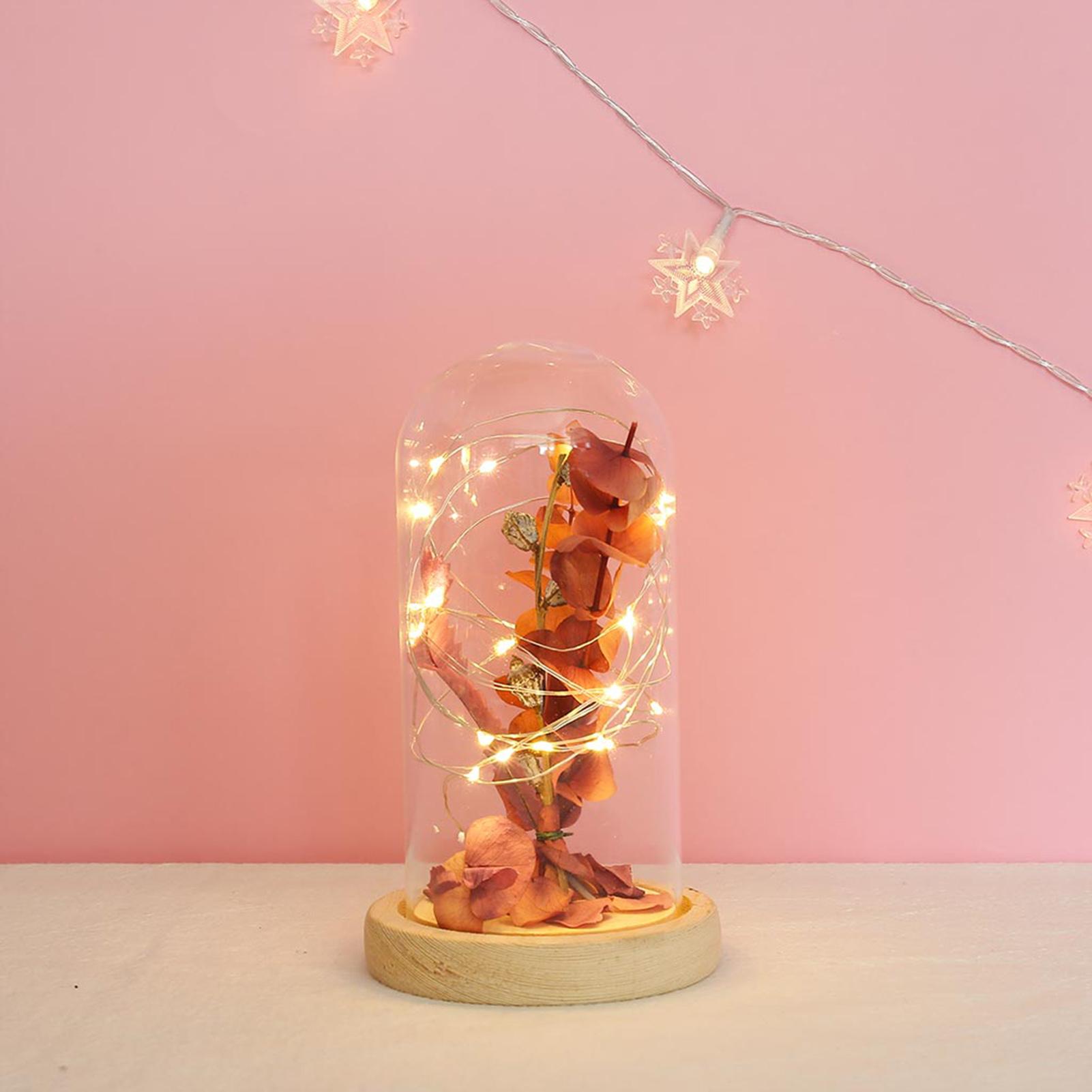 Trang trí nội thất đèn ngủ thủy tinh có đèn lấp lánh