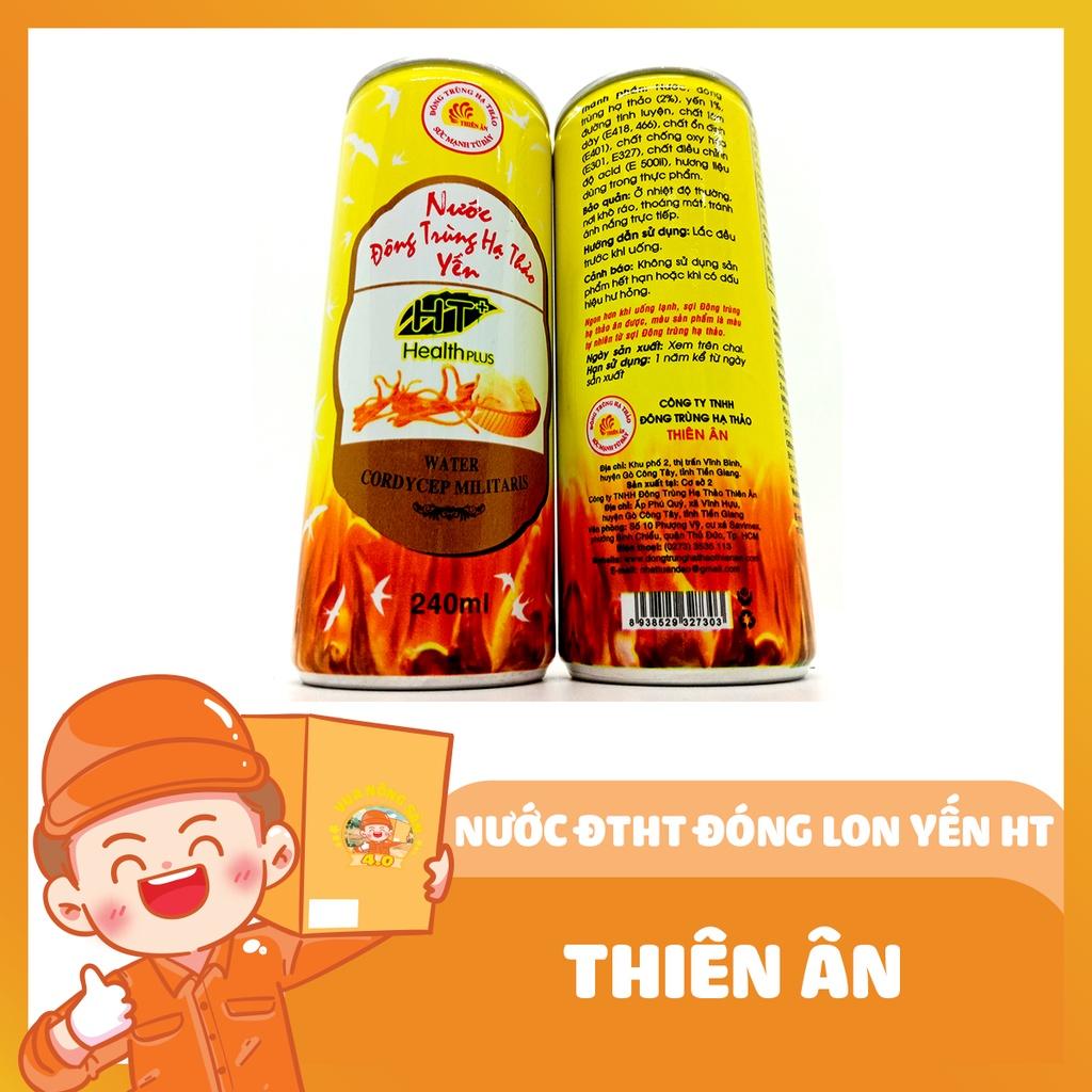 Nước Yến - Đông Trùng Hạ Thảo Đóng Lon 240ML (Yến Heathplus) THIÊN ÂN