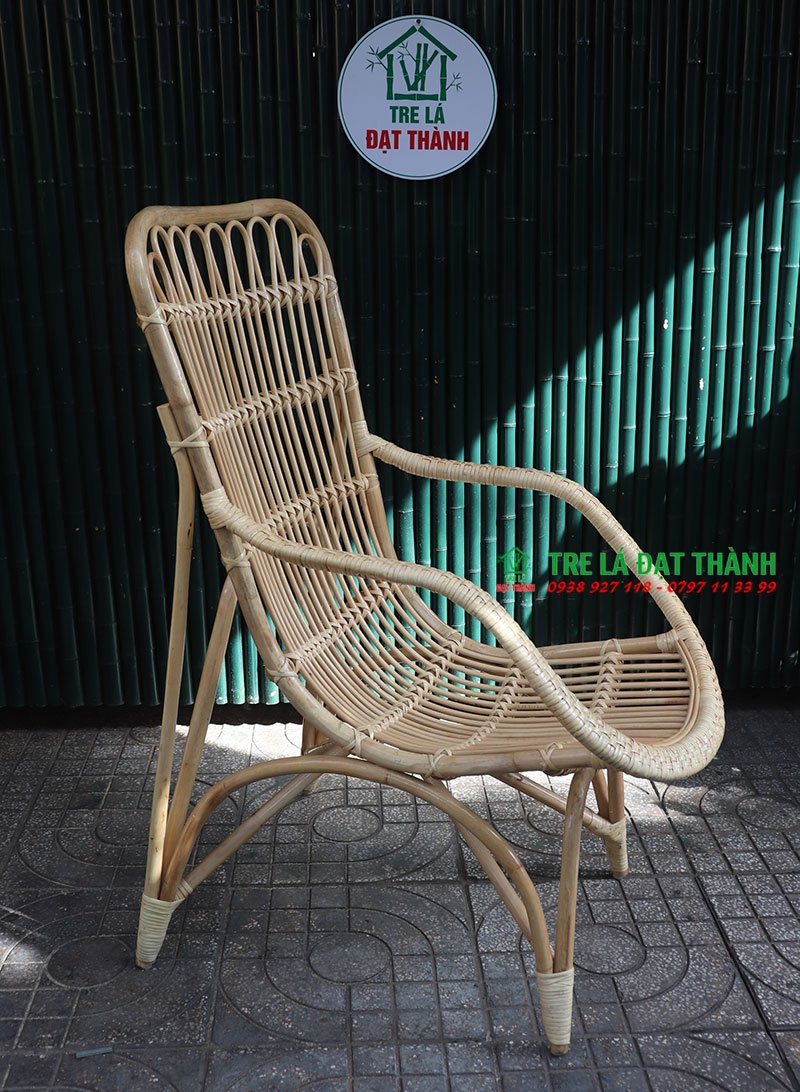 Ghế mây đọc sách, ghế cà phê, ghế mây thư giãn cao cấp
