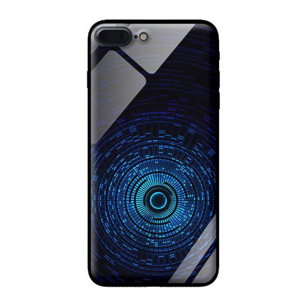 Ốp kính cường lực cho iPhone 8 Plus Ô Vuông Xanh - Hàng chính hãng