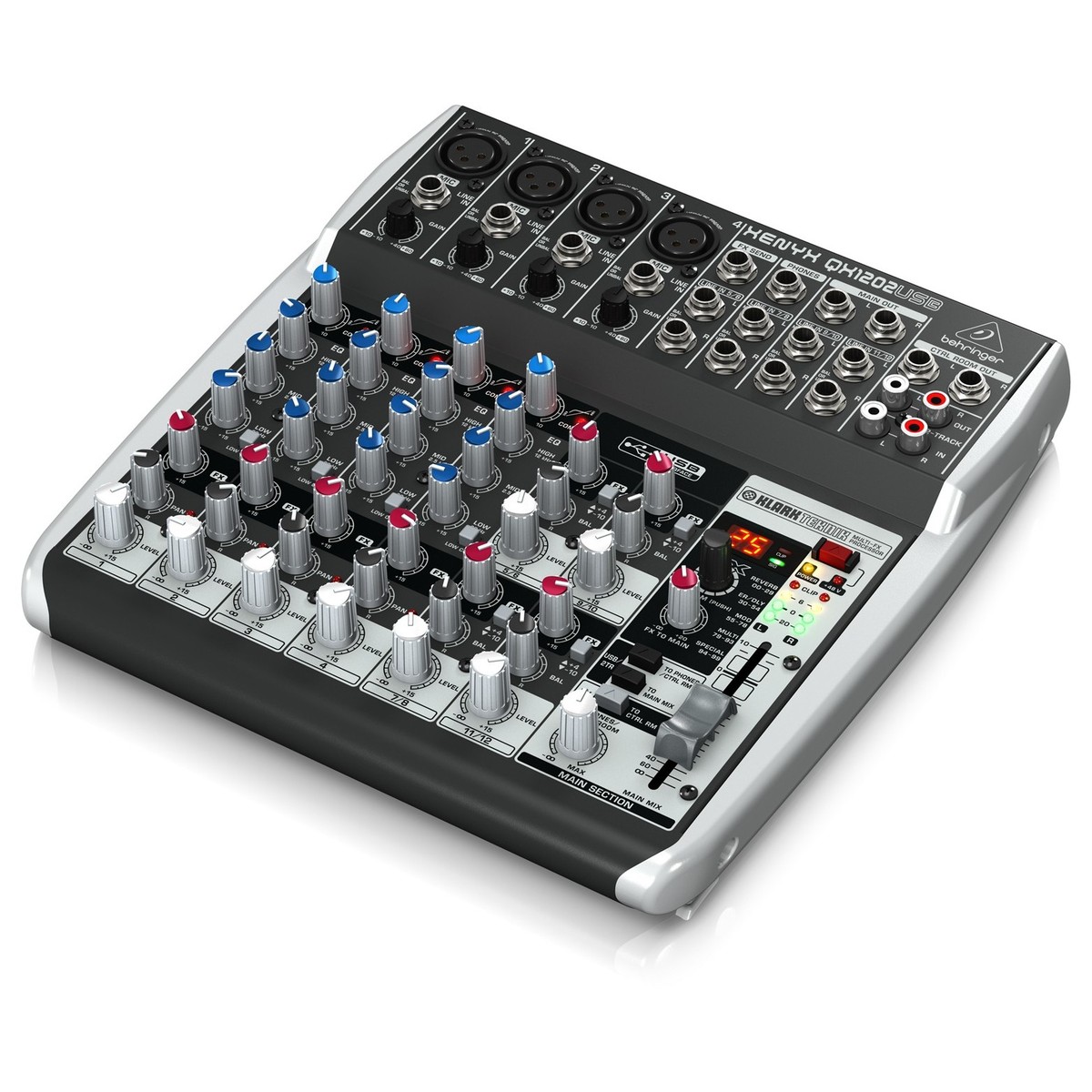 Behringer QX1202 USB - Mixer USB 12 Cổng kèm hiệu ứng - Hàng nhập khẩu