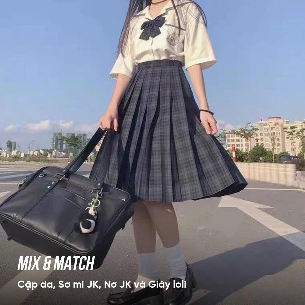 Mua Online Đồng phục nữ học sinh Nhật Bản chân váy JK  giá sỉ chỉ 150000  đ