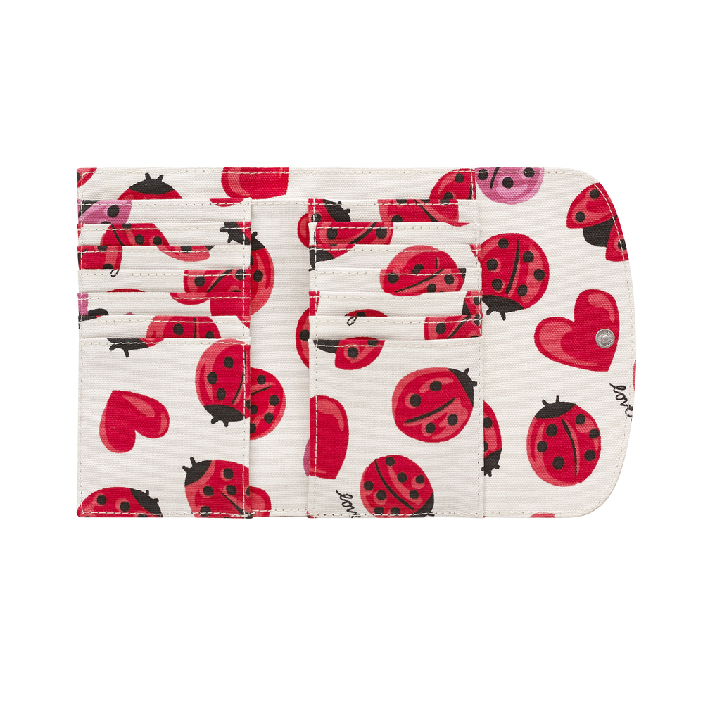 Ví gập Cath Kidston họa tiết Lovebugs (Foldover Wallet Lovebugs)