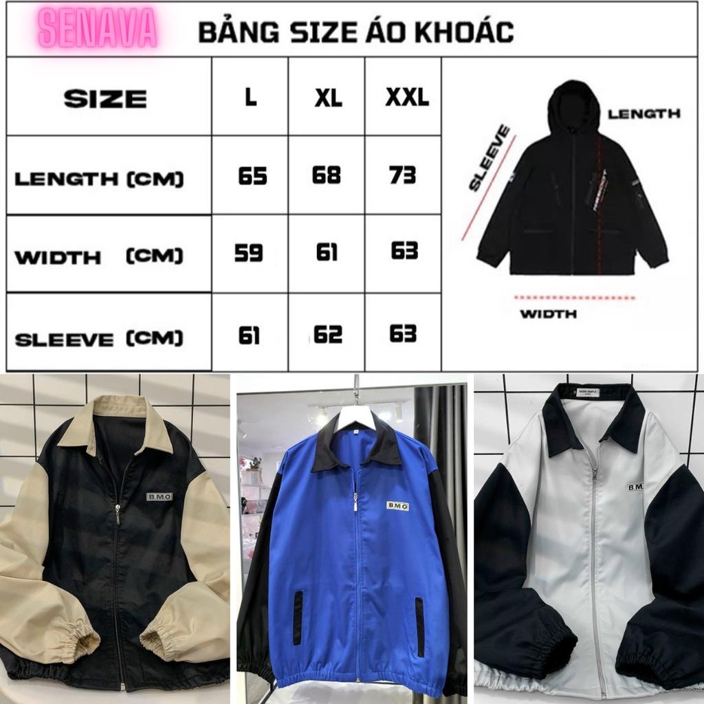 Áo Khoác Bomber KaKi BMO LAB Jacket Phối Tay Form Rộng Nam Nữ Dày Dặn Ulzzang Unisex SENAVA