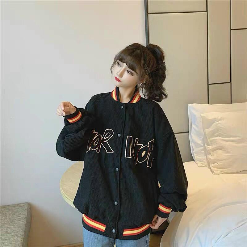 Áo Khoác Bóng Chày Nam Nữ Unisex - Áo Jacket Bombers Vải Nhung