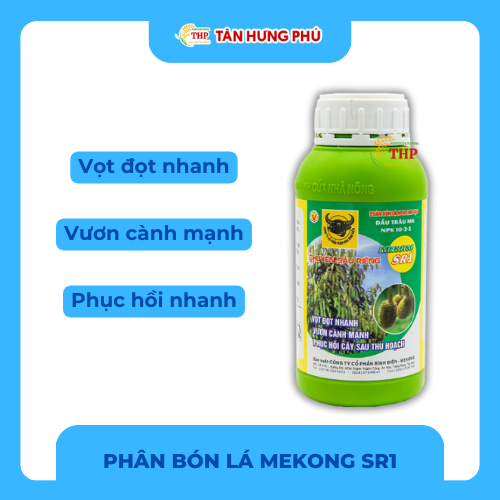Phân Bón Lá Sinh Học Đầu Trâu MK 10-3-2 MeKong SR1 (Chuyên Sầu Riêng) 500ml
