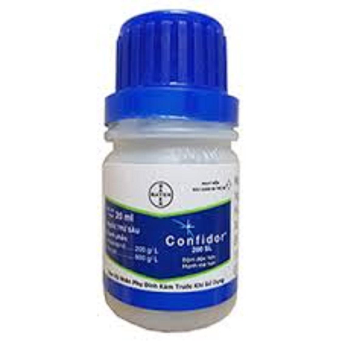Chế phẩm Confidor 200SL - Sâu Vẻ Bùa,bọ trĩ, côn trùng chích hút Hoa Hồng, Hoa Kiểng, Cây Trồng