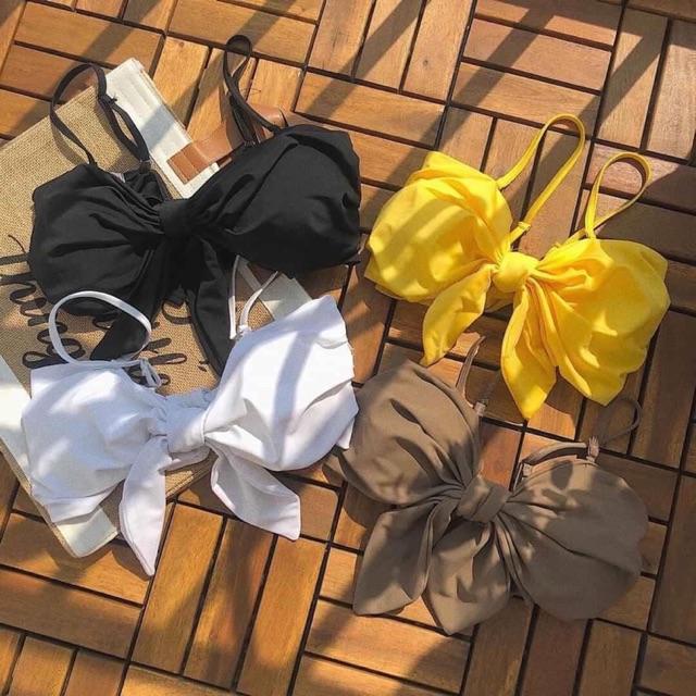 Đồ bơi bikini áo nơ dễ thương