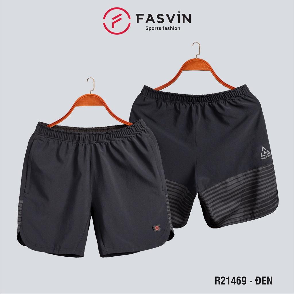 Quần Đùi Nam Ngắn Fasvin Vải Gió Nhẹ Mát Có Khóa Túi Tiện Dụng Thể Thao Hay Mặc Nhà R21469.Hn - Đen - Size 3 56 - 64Kg