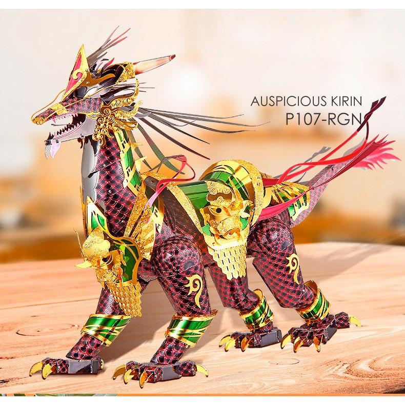 Mô hình lắp ghép kim loại động vật sơn màu