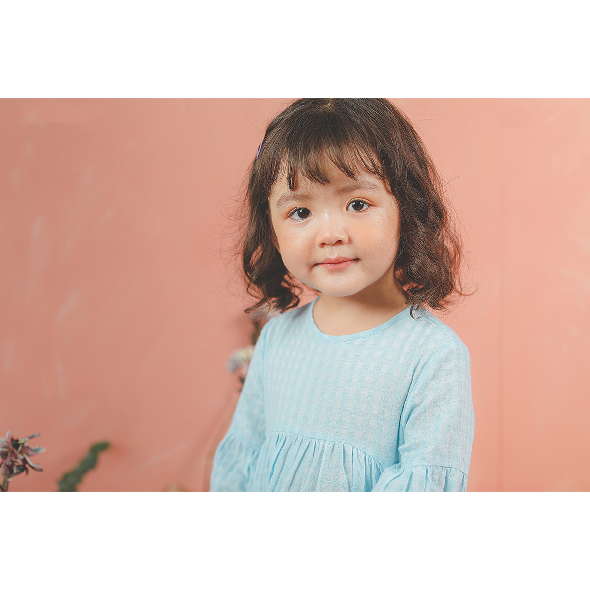 Váy babydoll dài tay bé gái hoạ tiết ô vuông - Lovekids