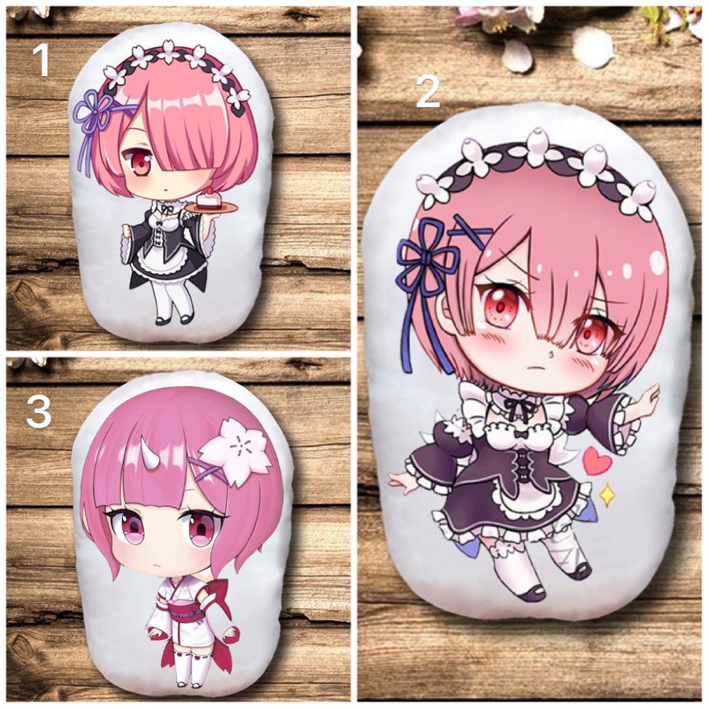 Gấu bông Ram-Re:Zero in 2 mặt