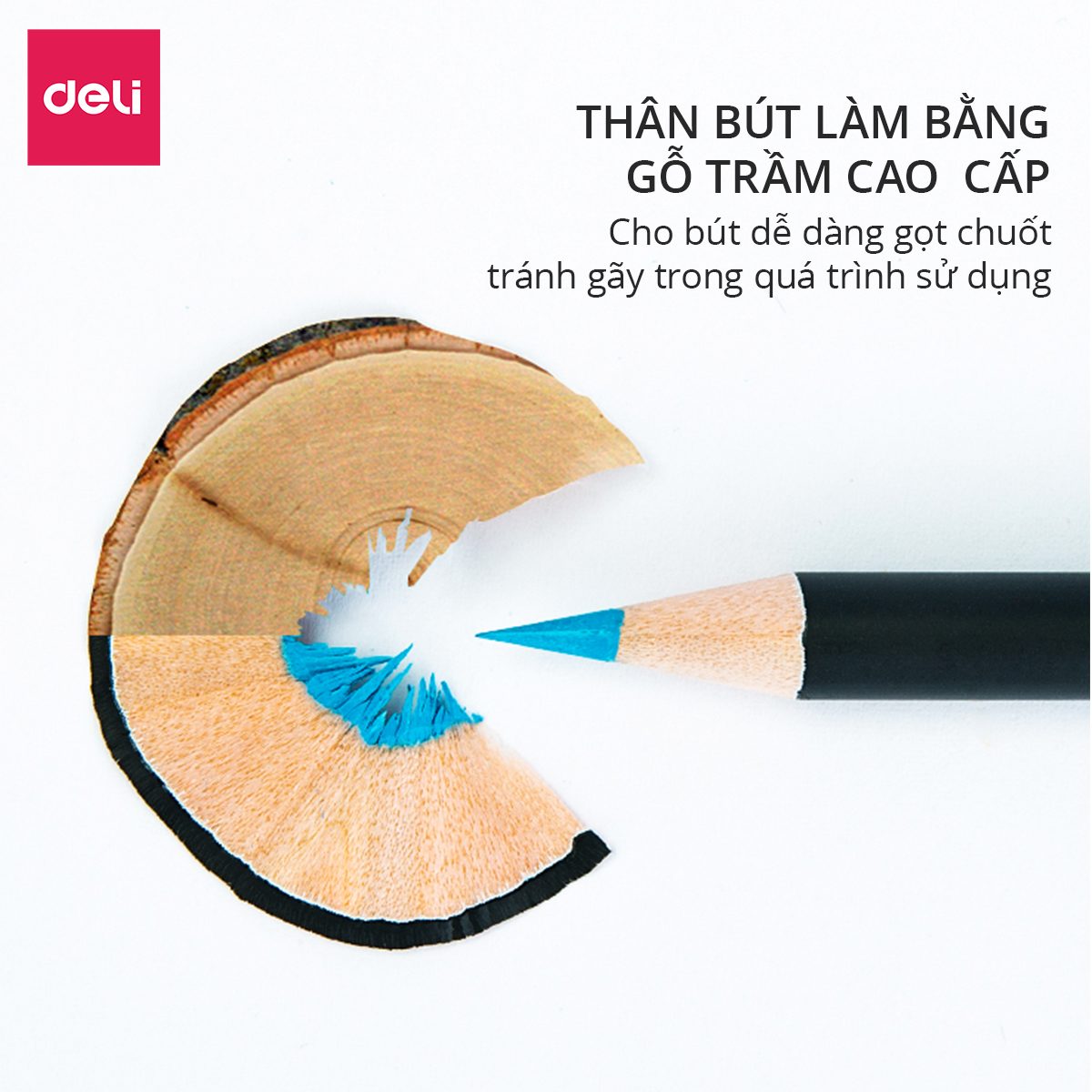 Bút chì màu cao cấp Deli dạng cốc - 24 màu/36 màu/72 màu - 68100/68101/68114