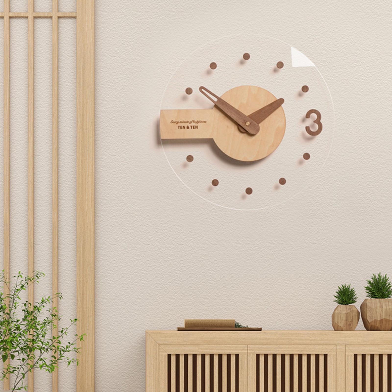 Analog Clocks Battery Operated Wall Hanging Clock for Kitchen Bedroom