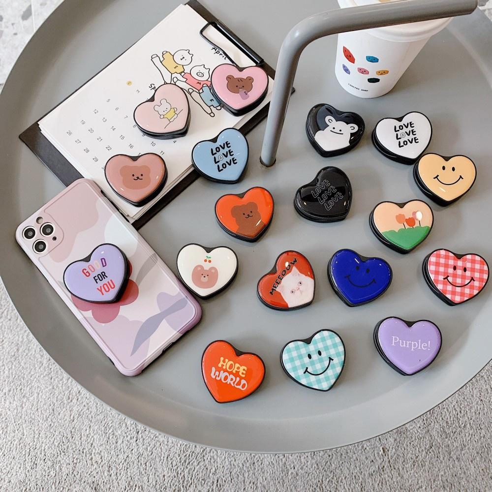 Nhẫn Đỡ Điện Thoại Xoay 360 Độ Hình Trái Tim Dễ Thương Cho Iphone & Android Đứng
