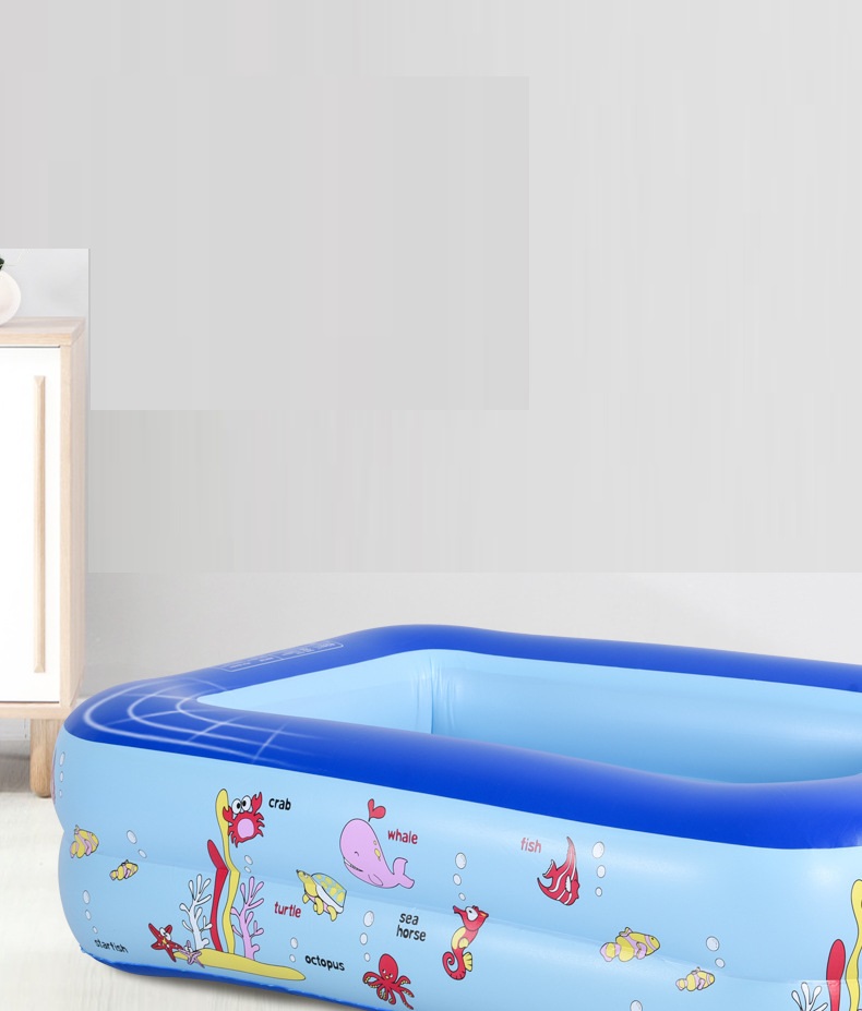 Bể Bơi Phao 3 Tầng Chữ Nhật Cho Bé Size 180*135*60cm