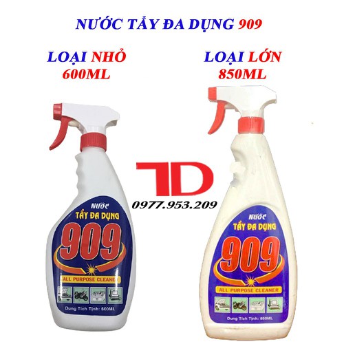 Nước tẩy đa dụng 909 loại lớn và loại nhỏ