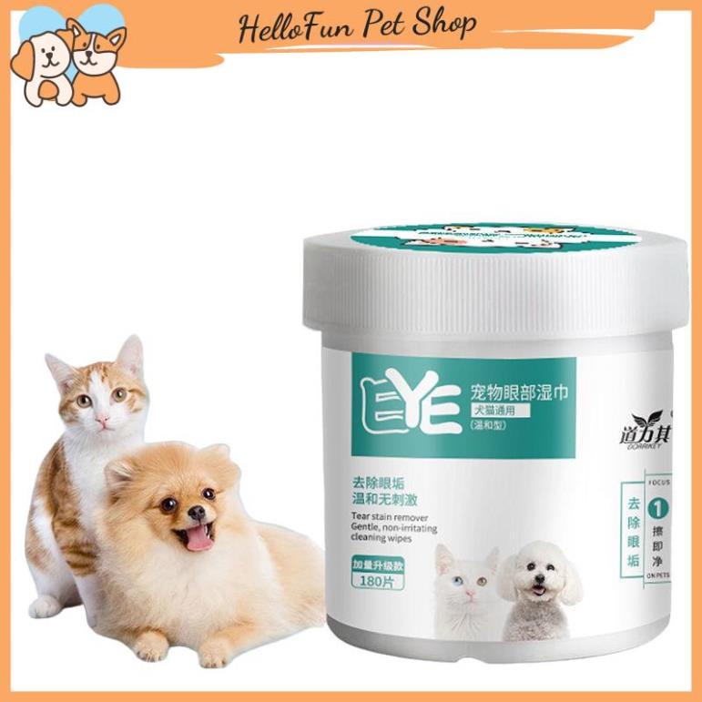 Khăn ướt lau mắt và tai cho thú cưng Dorrikey