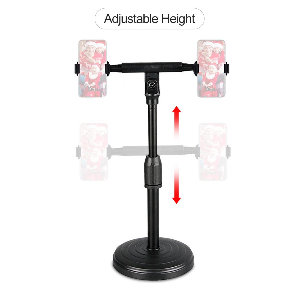 Giá đỡ điện thoại thông minh để bàn 22cm-32cm Chiều cao có thể điều chỉnh Xoay 360 ° để phát trực tiếp trực tuyến