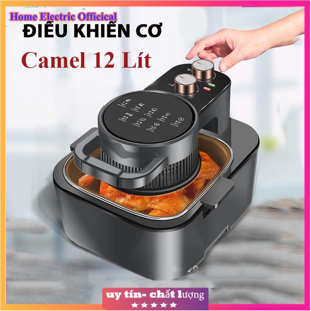 Nồi chiên không dầu Camel 12 Lít có mặt kính kiểm soát nướng, kiểu mẫu mới nhất 2023