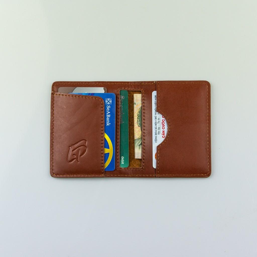 Ví da nam mini cardholder - Da bò thật cao cấp