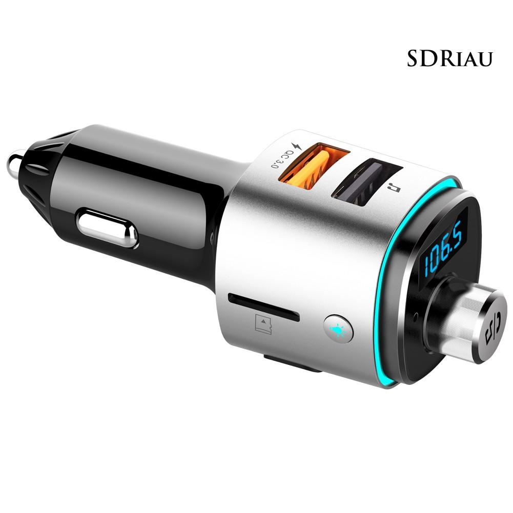 Máy Nghe Nhạc Mp3 Qcd42 Trên Xe Hơi Kết Nối Bluetooth Qc3.0 Kèm Phụ Kiện