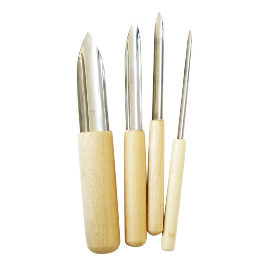 4x Modeling Carving Clay Ceramic Pottery Craft Sculpting Hole Cutter Tool