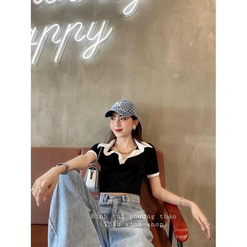Quần baggy jeans ống rộng quần chất jeans có giãn -T