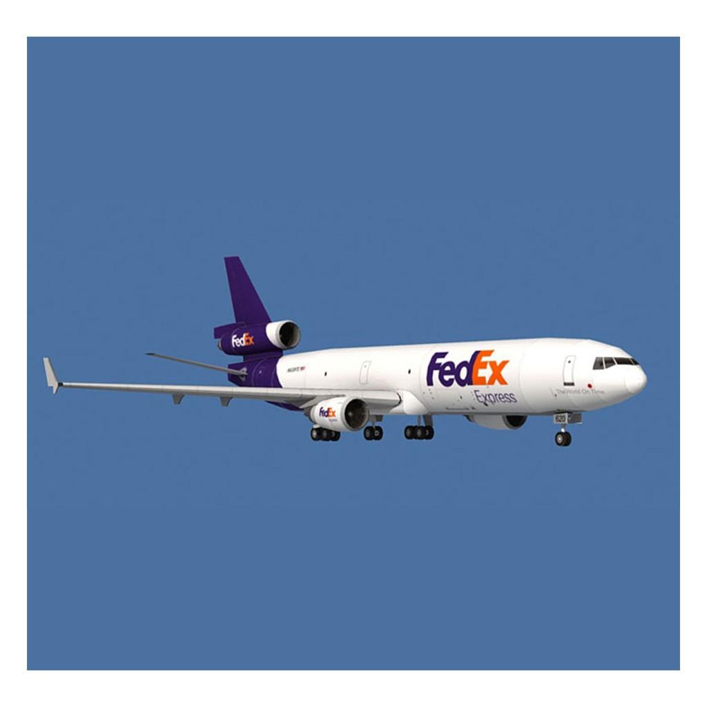 Mô hình giấy Máy bay Fedex MD-11