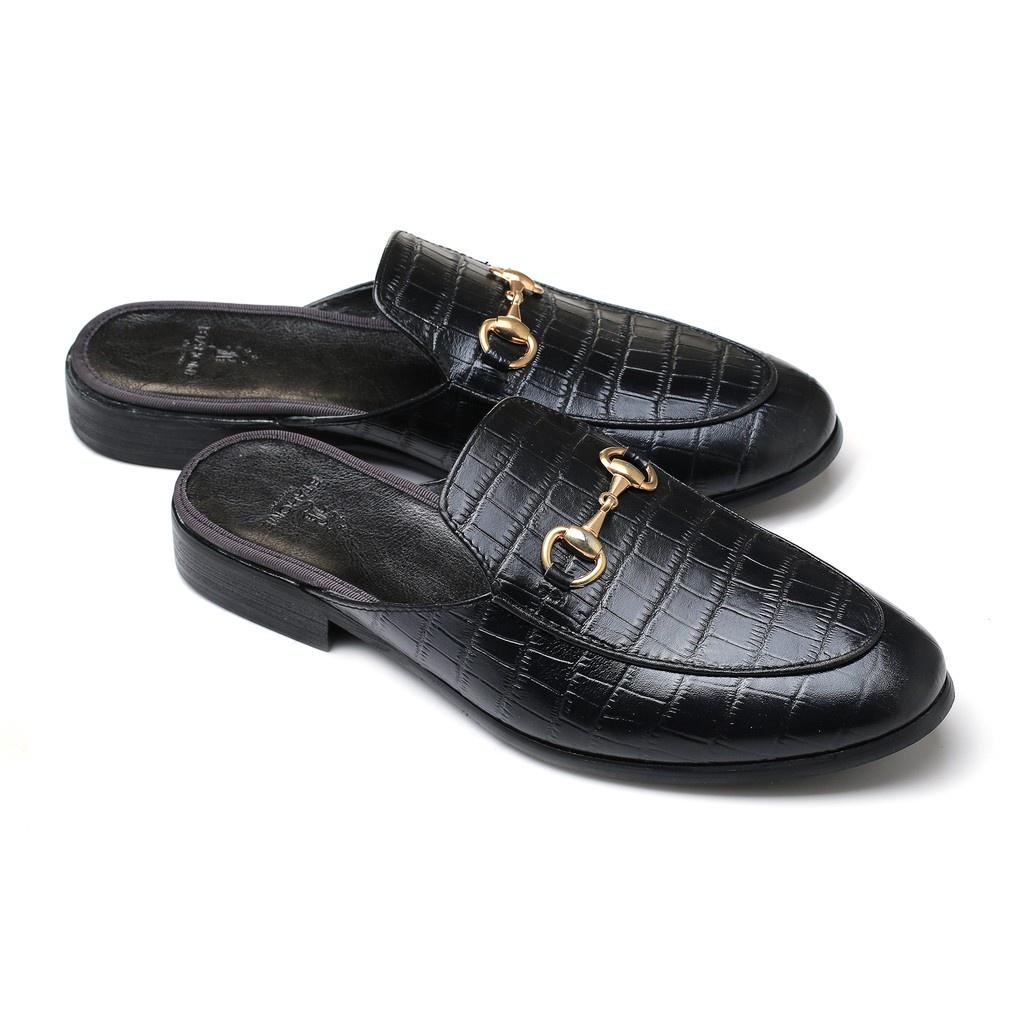 Giày sục nam CAO CẤP BTAHOME LX 280-3 size 38-45, DA Pu VÂN CÁ SẤU NGUYÊN TẤM BẢO HÀNH 12 THÁNG LỖI 1 ĐỔI 1