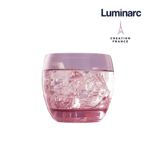Bộ 6 ly thủy tinh thấp Luminarc Salto Ice Pink 320ml- LUSAJ5386