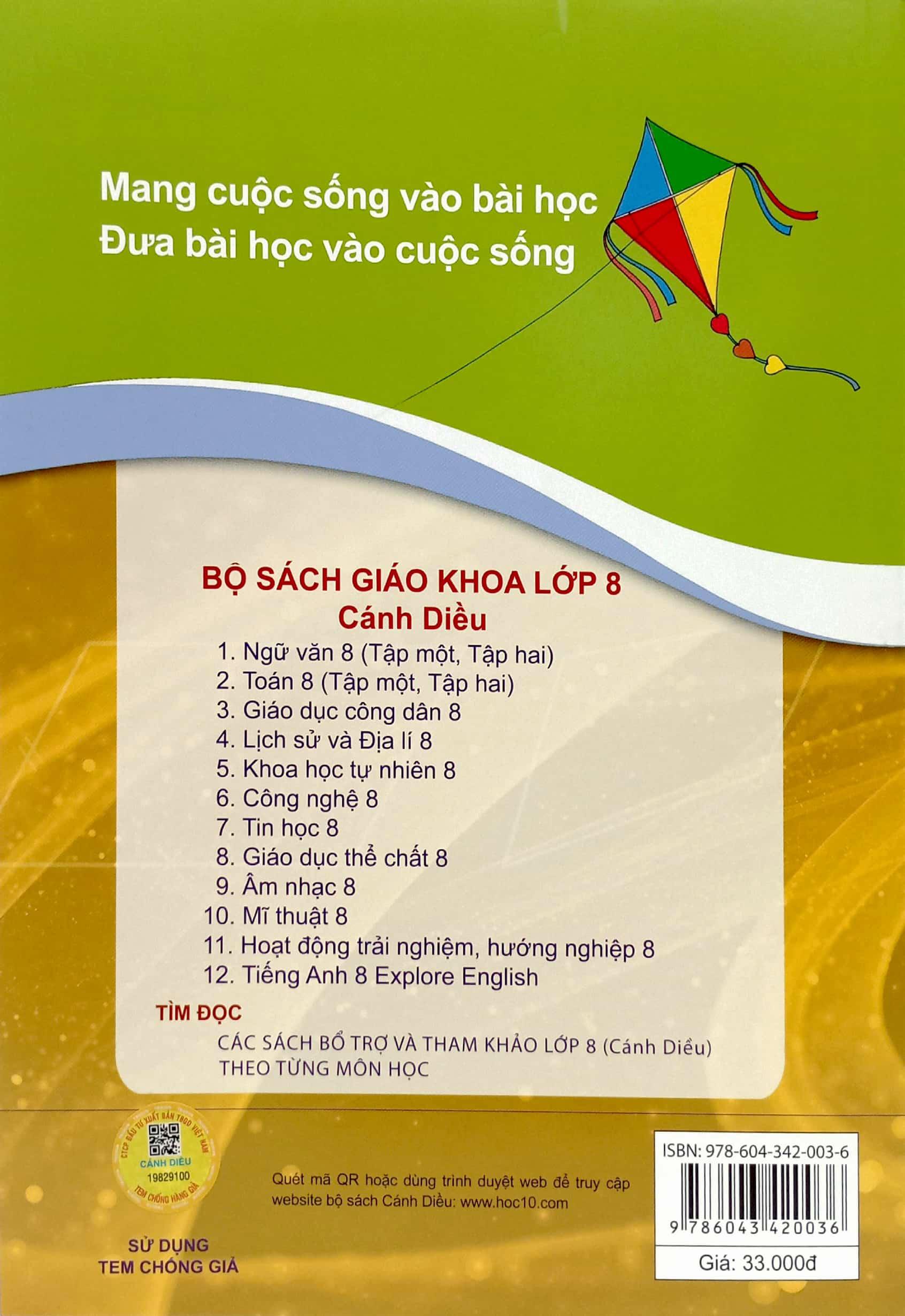 Vở Bài Tập Toán 8 - Tập 1 (Cánh Diều) (2023)