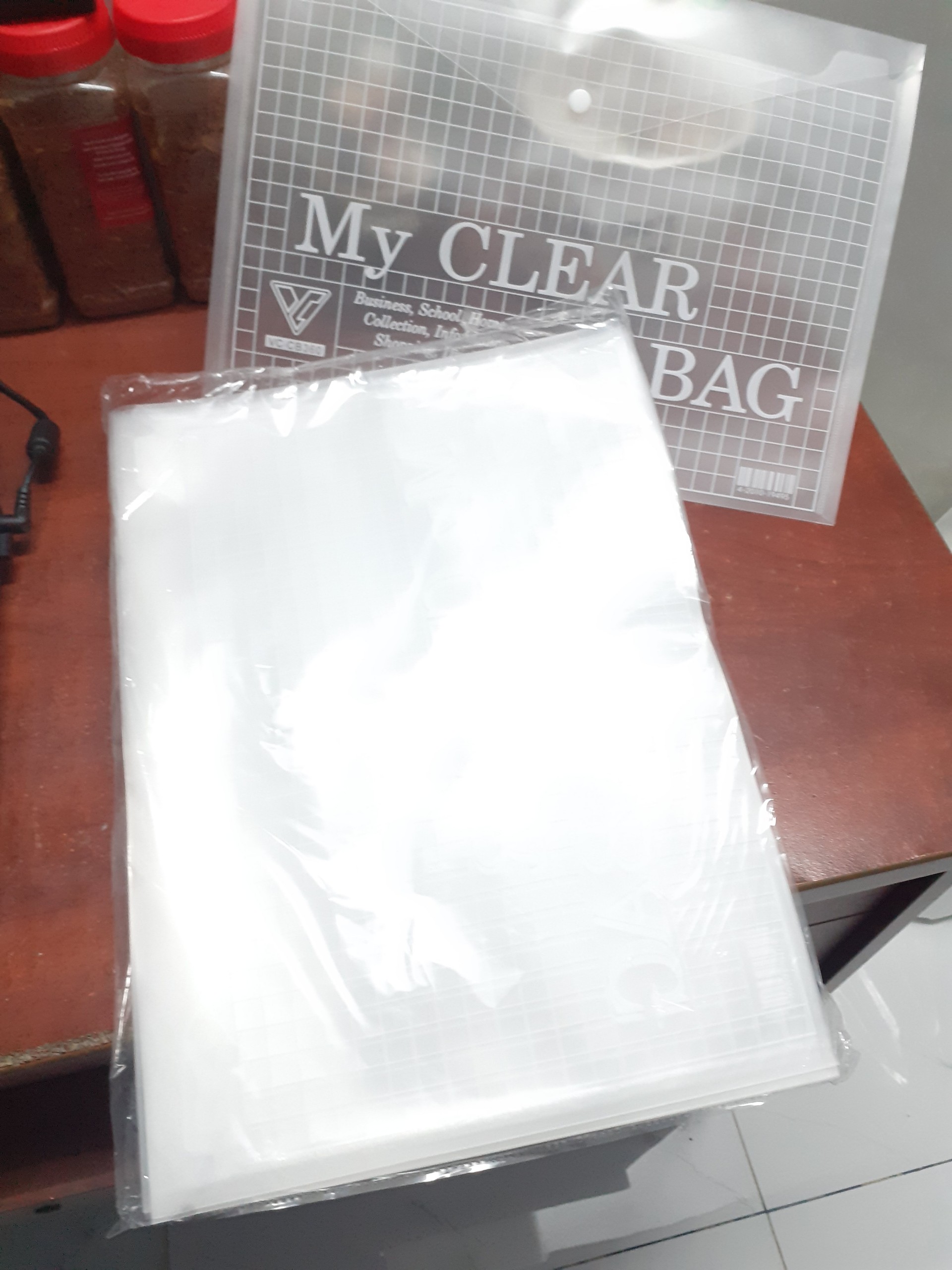 Combo 1 xấp 12 cái bìa nút F4 my clear VC hàng siêu dày siêu tốt.