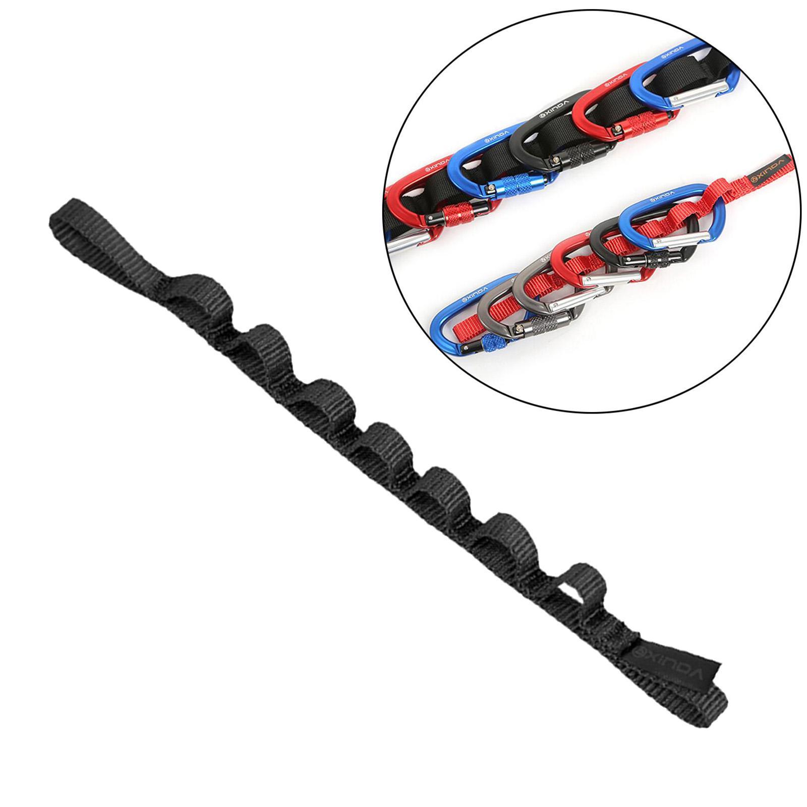2X Outdoor Climbing Daisy Chain Rope Strap Rappelling Downhill Black