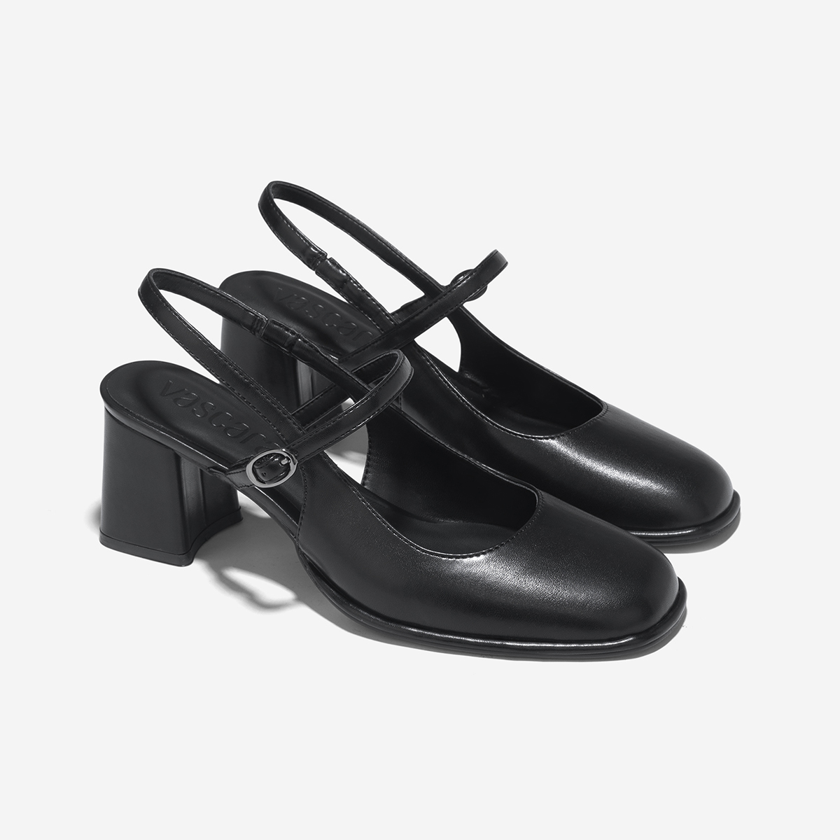 Vascara Giày Slingback Gót Trụ Quai Mary Janes - BMN 0672