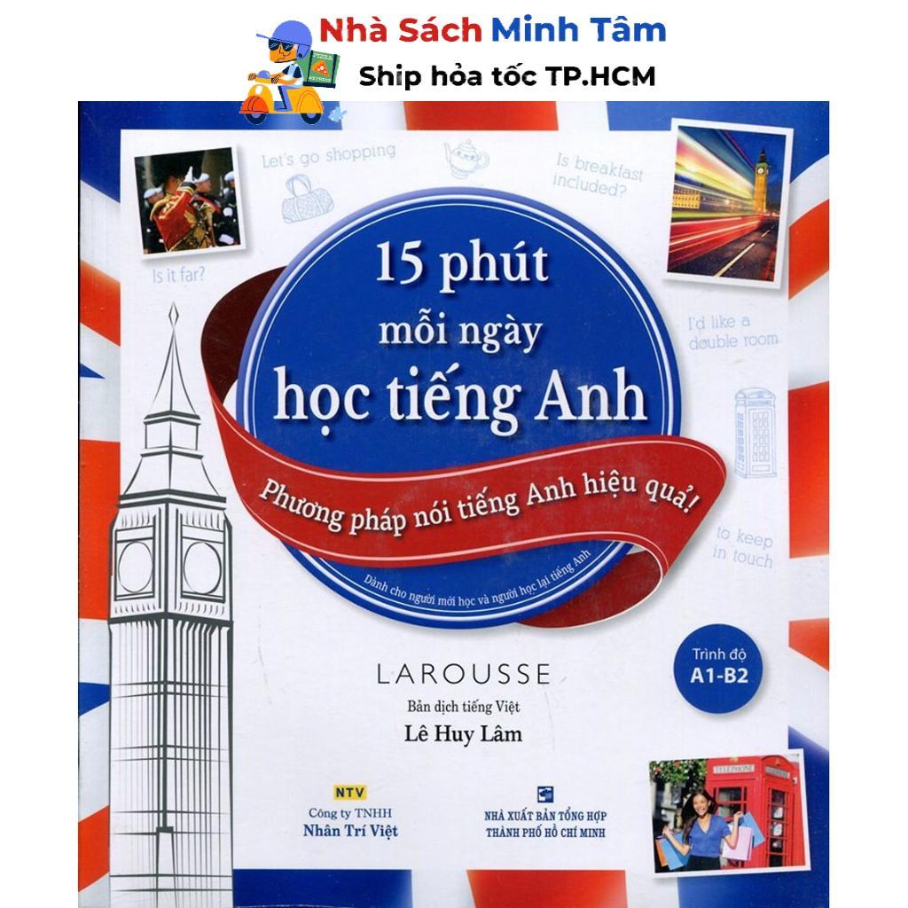 Sách - 15 Phút Mỗi Ngày Học Tiếng Anh (Kèm CD) - Nhân Trí Việt