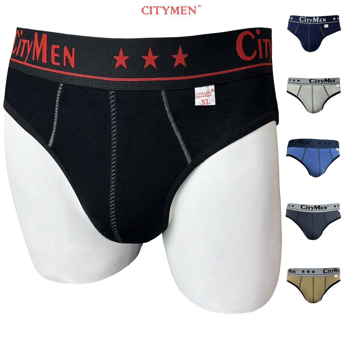 Đồ Lót Nam co giãn 2 chiều vải cotton lưng CITYMEN, màu ngẫu nhiên, quần lót - LMTK-CTM2C