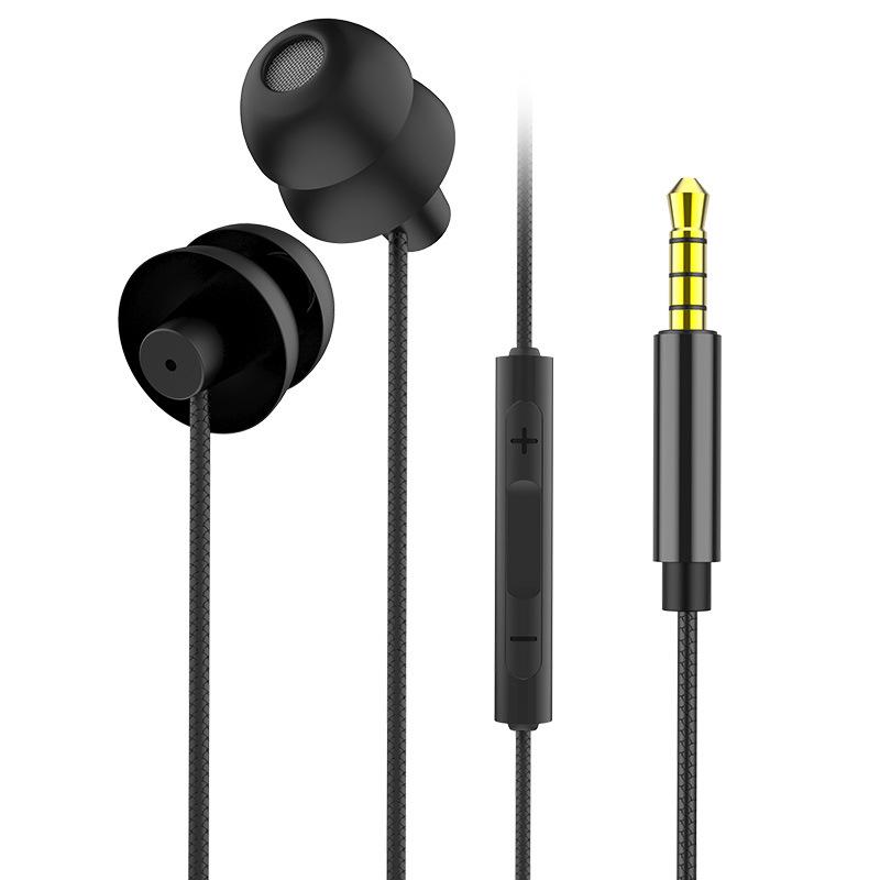 Tai nghe có dây silicon mềm 3,5 mm silicon với micrô tai nghe stereo stereo tai nghe cho điện thoại thông minh