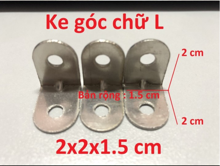 Ke góc Inox chữ L bản rộng 1.5 cm ( Đủ cỡ