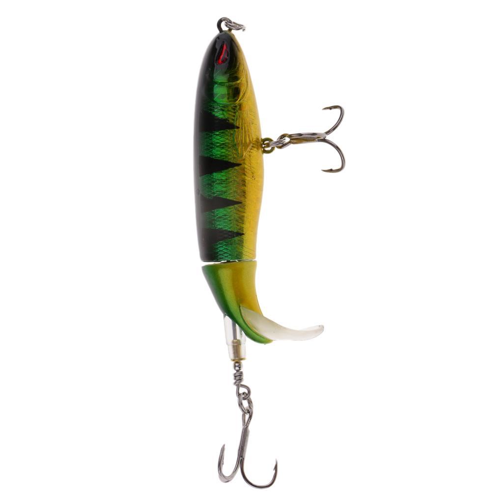2x Fishing Lure Topwater Floating Hard Bait 10cm 13.2g Green