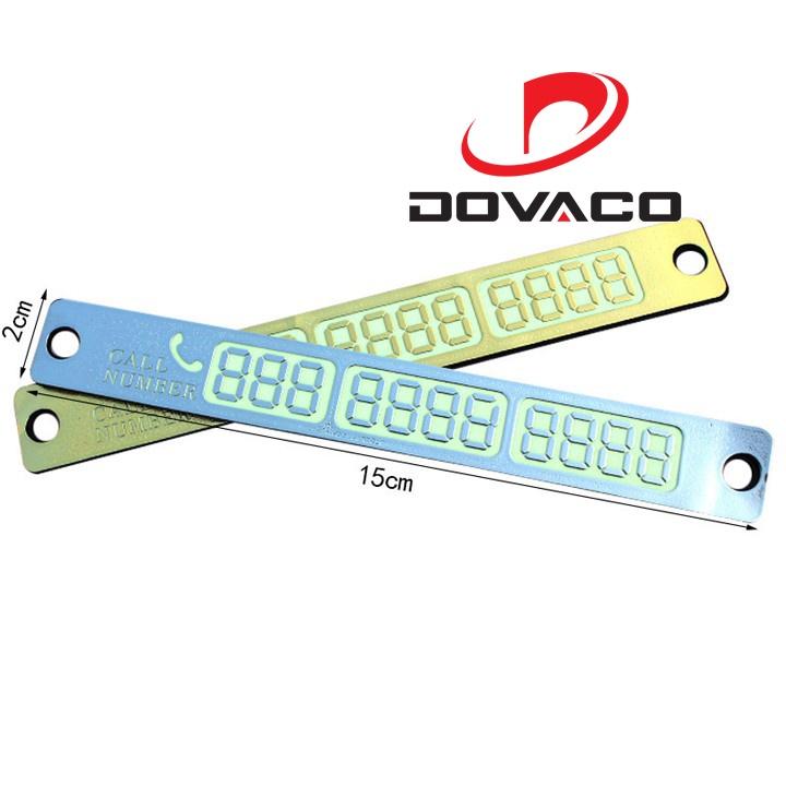 Bảng số điện thoại gắn táp lô ô tô khi đỗ xe V2