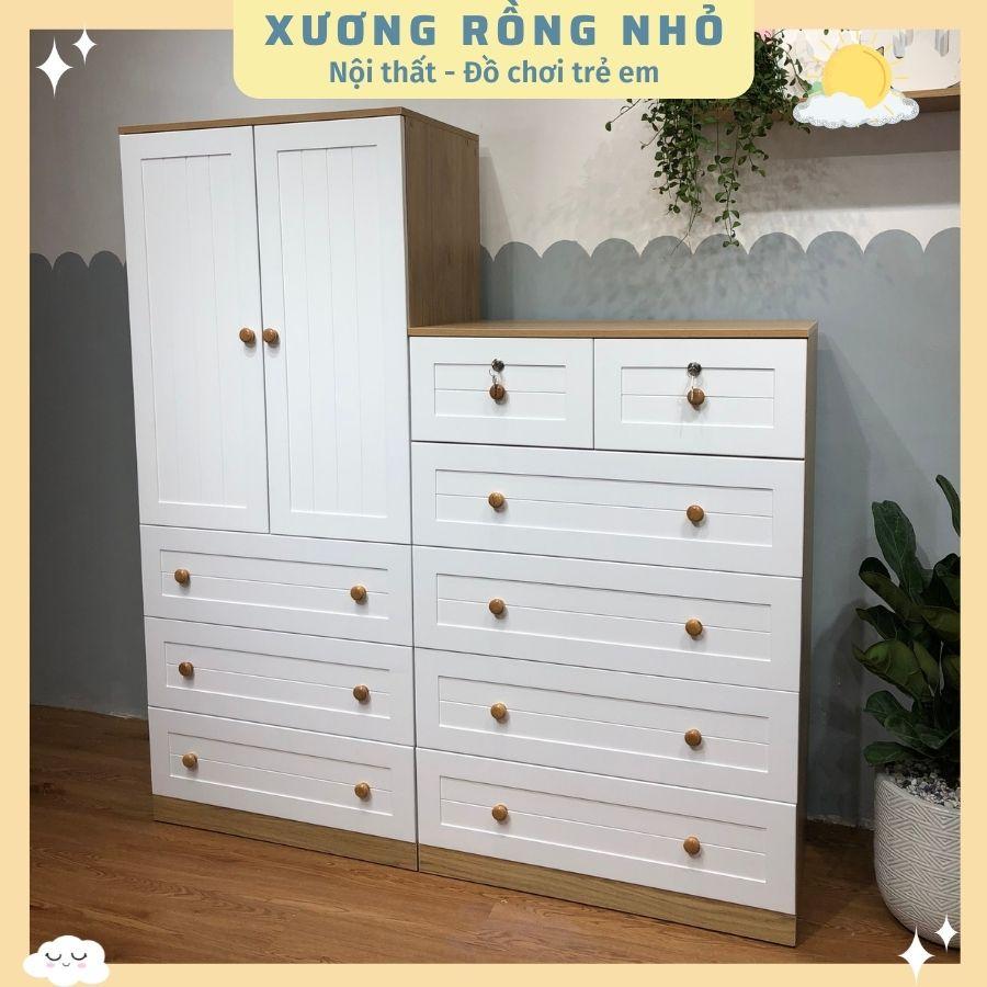SET Tủ quần áo cho bé nhiều ngăn kéo tiện dụng_Tủ quần áo may đo yêu cầu riêng_Xương Rồng Nhỏ