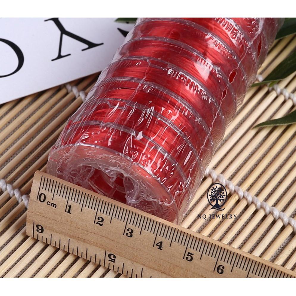 Cuộn cước thun , dây thun co giãn xỏ vòng cuộn mimi 10m