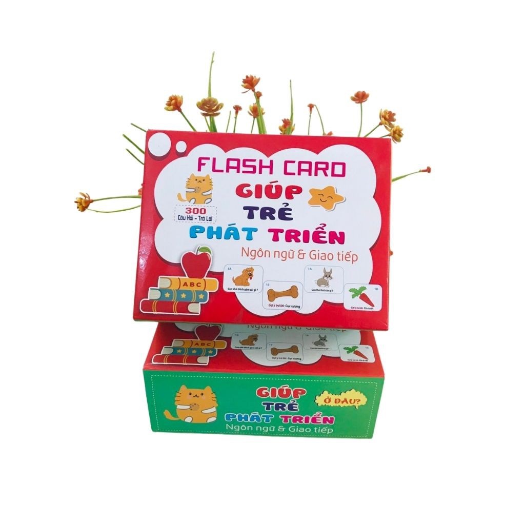 Bộ thẻ Flashcard 300 câu hỏi và trả lời giúp trẻ phát triển tư duy, ngôn ngữ và giao tiếp