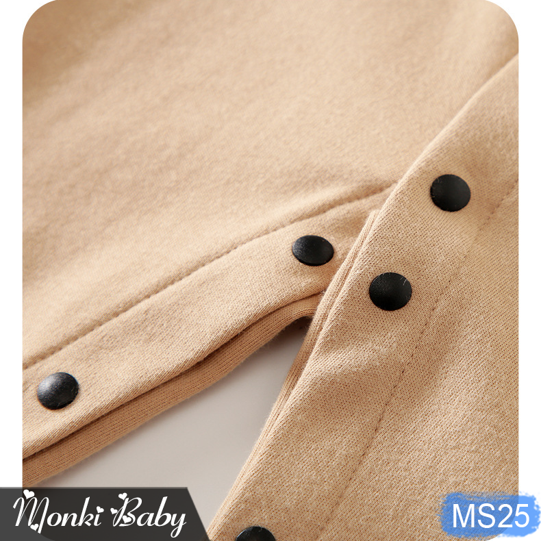 Body bé trai quý tộc dáng gile vest lịch lãm, bộ áo liền quần cho sinh nhật sự kiện, chất cotton 100% dày dặn đẹp | MS25