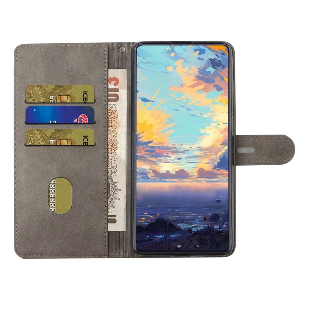 Bao da điện thoại PU mềm chống sốc có ngăn đựng thẻ cho OPPO A53 A53S A54 A74 5G OPPO A94 A95 5G Realme C15
