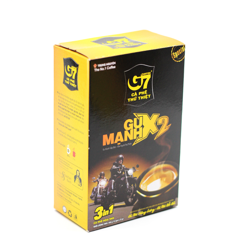 Cà Phê Hòa Tan G7 Gu Mạnh X2 3in1 Trung Nguyên -